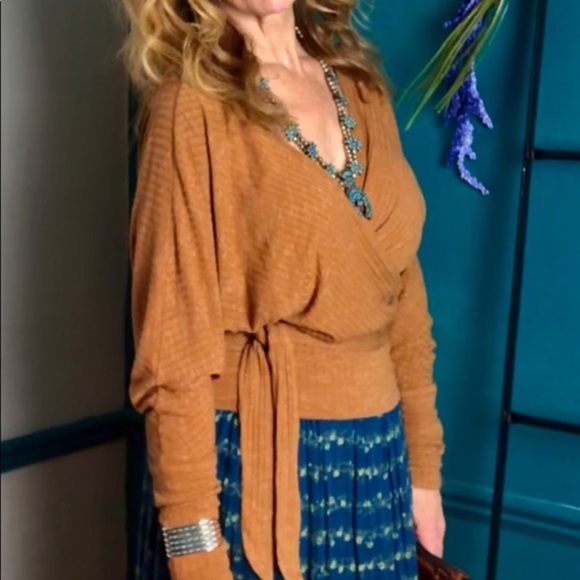 Free People East Coast Wrap dolman top - Picture 2 of 8